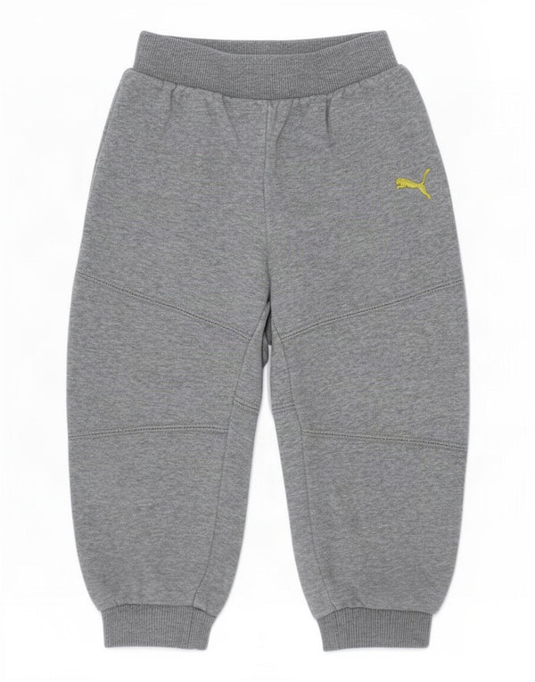 Puma Baby-Jungen-Jogger-Trainingshose, 18–24 Monate, grau gefleckte Baumwolle