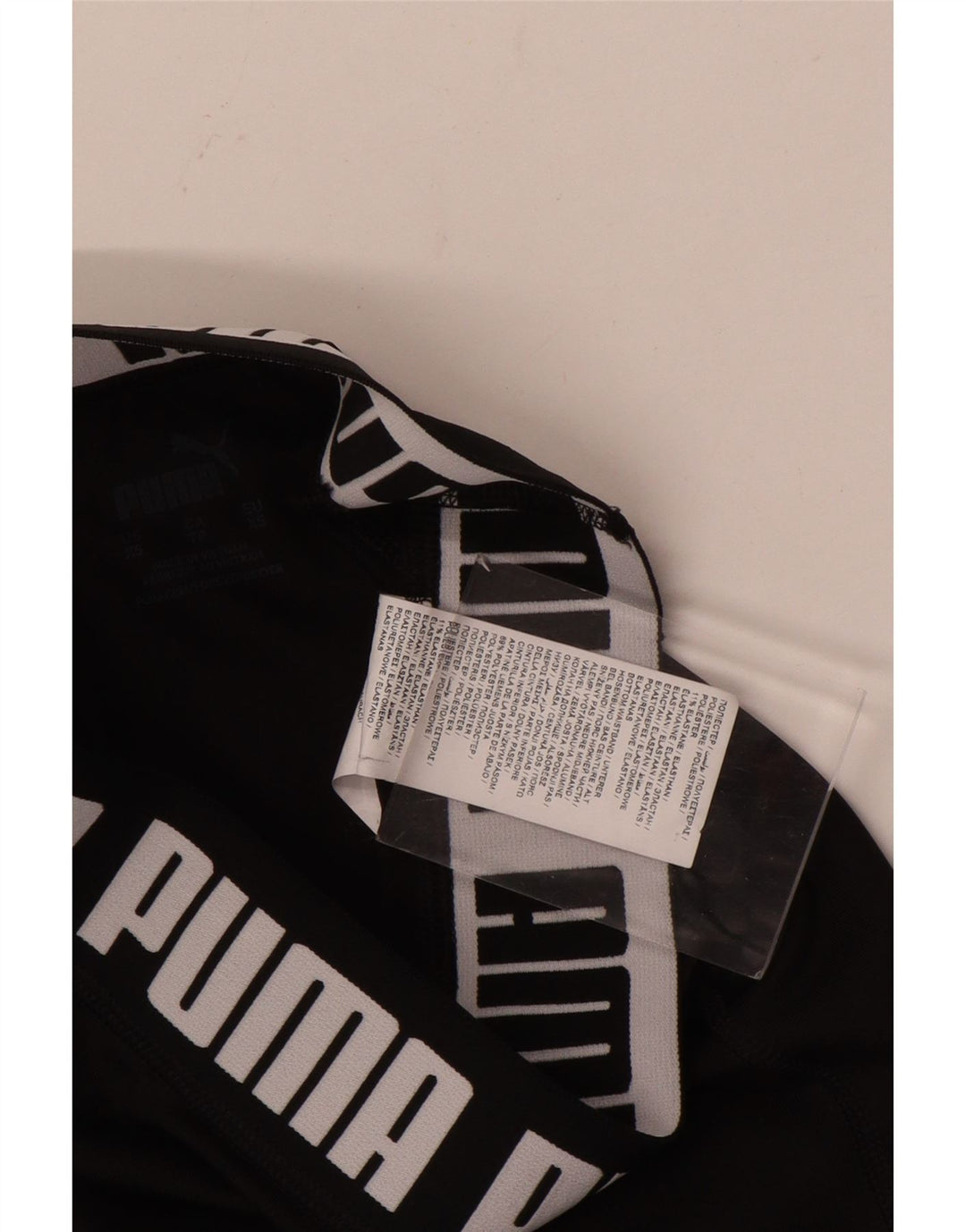 PUMA Damen Graphic Leggings UK 4 XS Schwarz Polyester