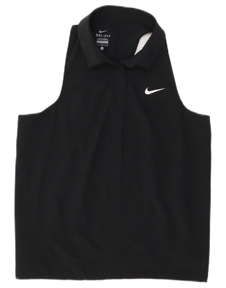 NIKE Damen Dri Fit Weste Top UK 16 Large Schwarz Polyester