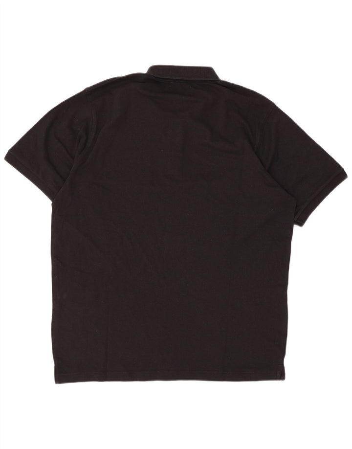 RICHMOND Herren-Poloshirt, groß, schwarze Baumwolle