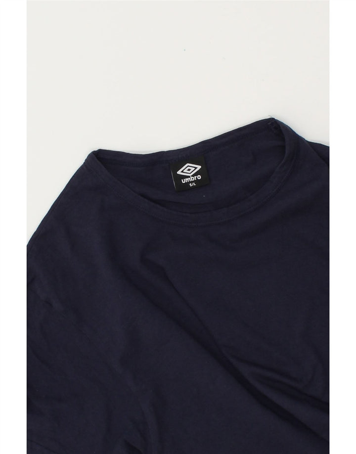 UMBRO Mens T-Shirt Top Large Navy Blue Cotton Vintage Umbro and Second-Hand Umbro from Messina Hembry 