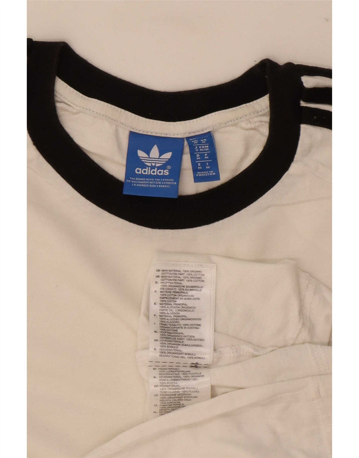 Adidas Herren T-Shirt Top Mittelweiße Baumwolle