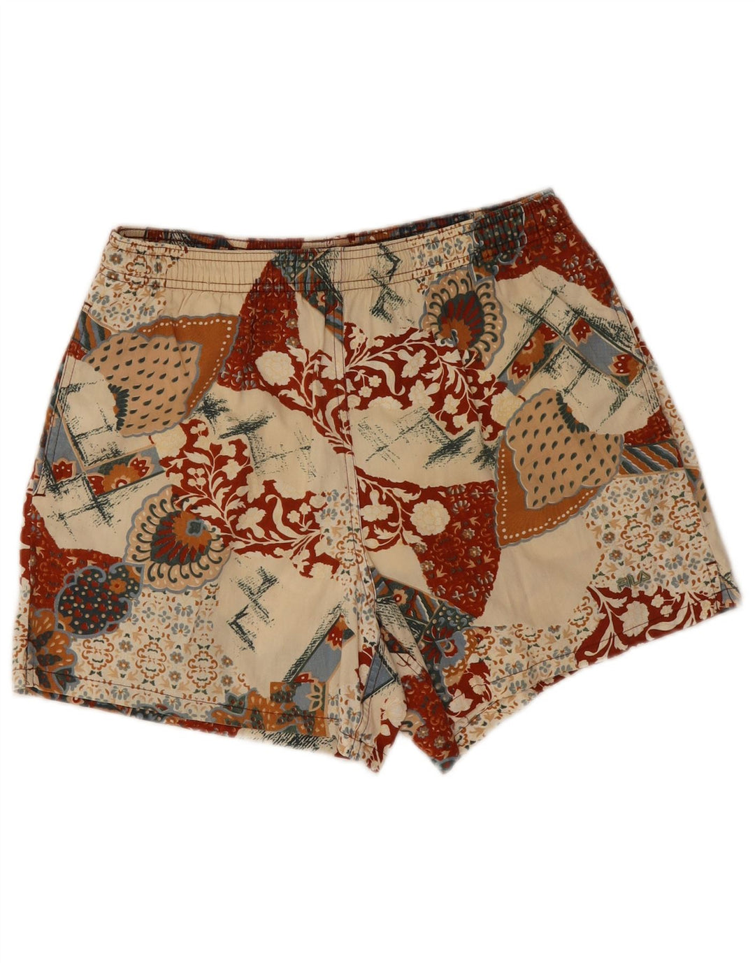 Fila Herren Badeshorts IT 46 Kleine mehrfarbige Patchwork-Baumwolle