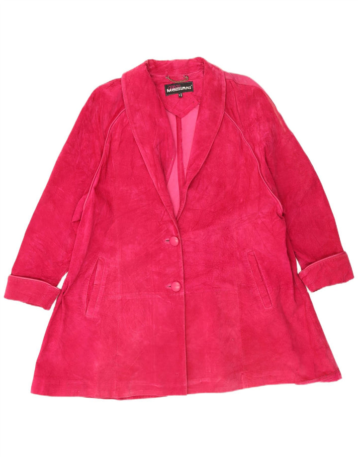 Giorgio Mobiani Damen Wildledermantel UK 18 XL Rosa