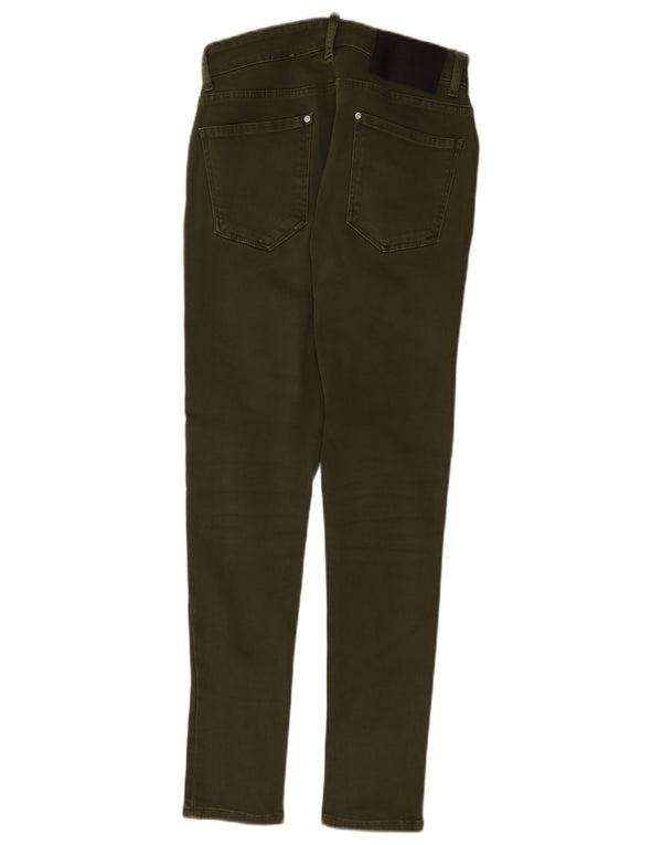 Zara Herren Skinny Jeans EU 38 Small W30 L28 Grüne Baumwolle