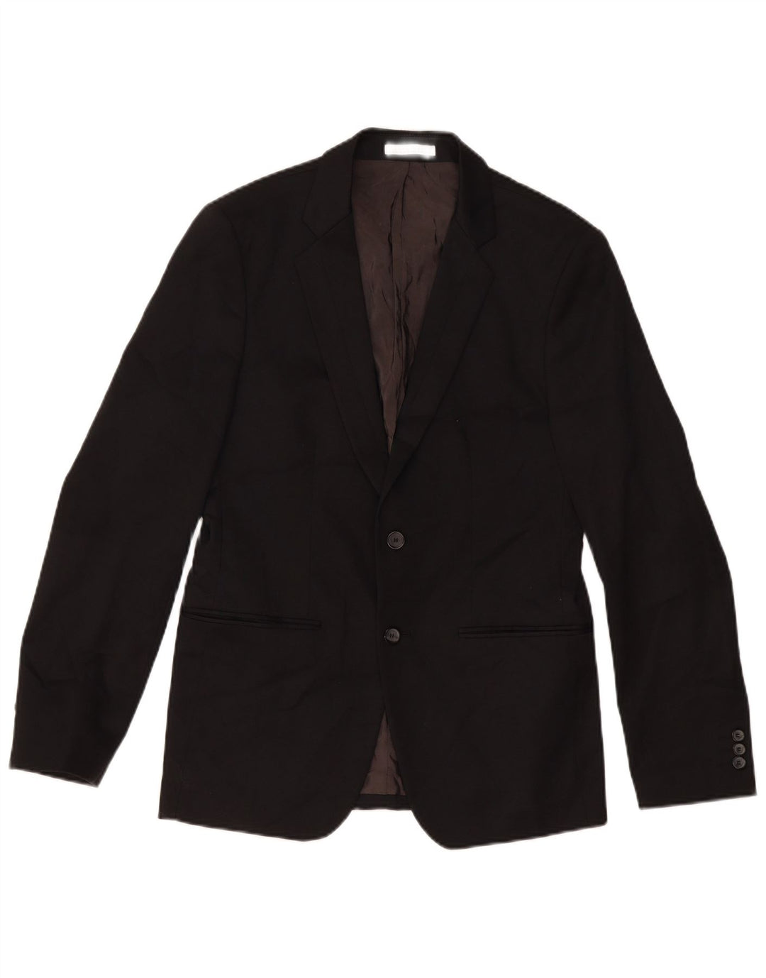 ZARA Herren-Blazer mit 2 Knöpfen, EU 48, mittelschwarz, Polyester