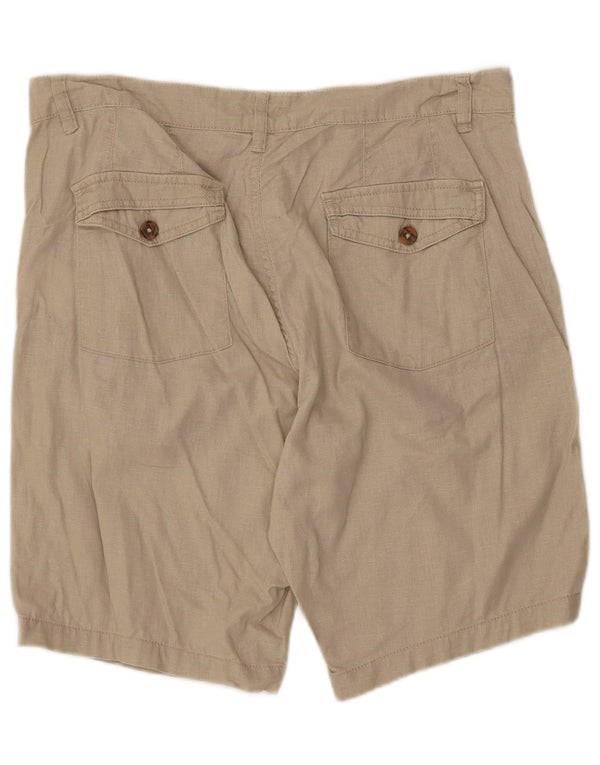 Dack's Herren-Chinoshorts IT 50 Large W36 Beige Leinen