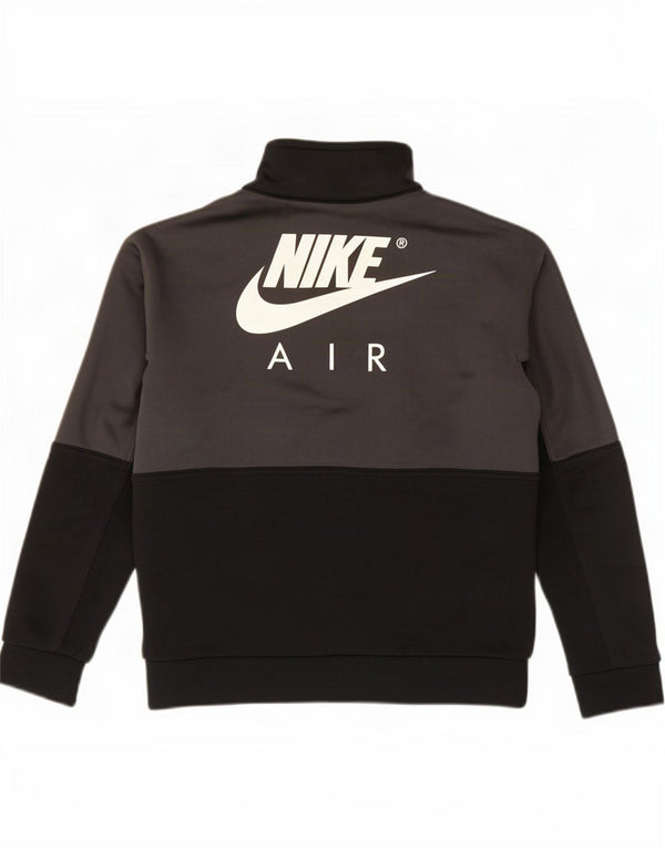 Nike Jungen-Sweatshirt mit Grafik, 8–9 Jahre, Größe S, Schwarz, Farbblock