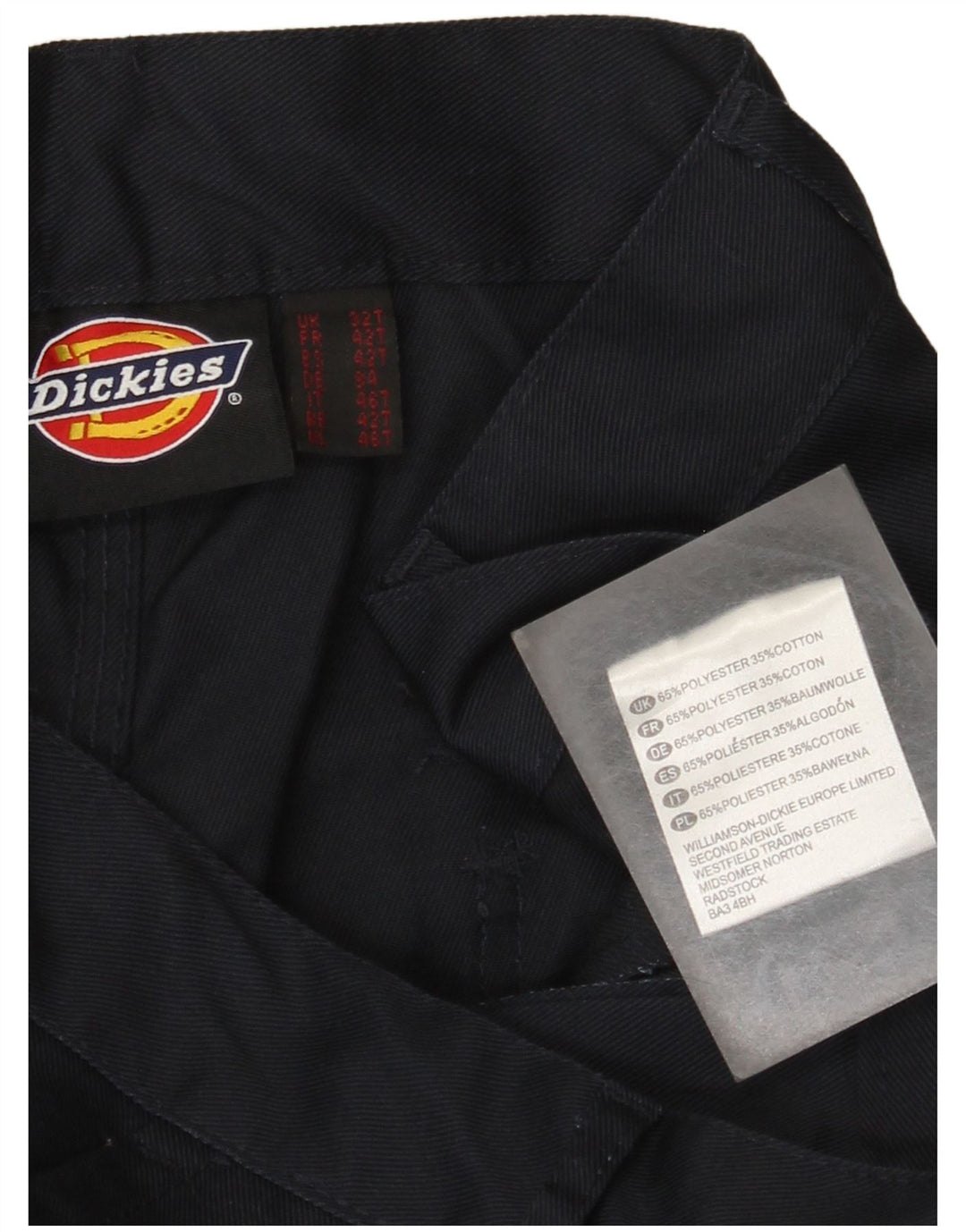 Dickies Gerade Herren-Cargohose W32 L30 Marineblaues Polyester