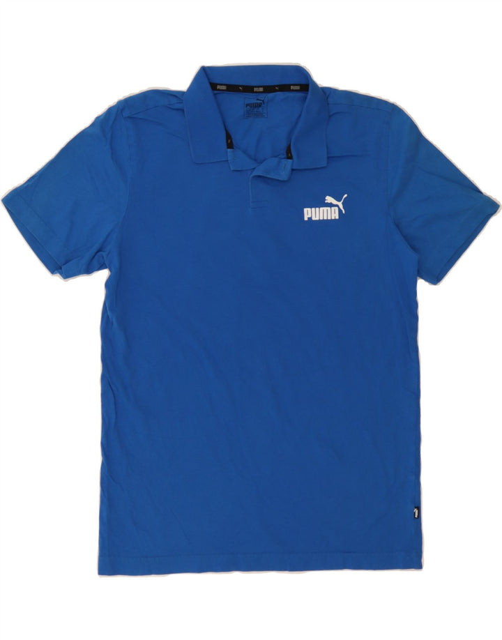 PUMA Mens Polo Shirt Medium Blue Vintage Puma and Second-Hand Puma from Messina Hembry 