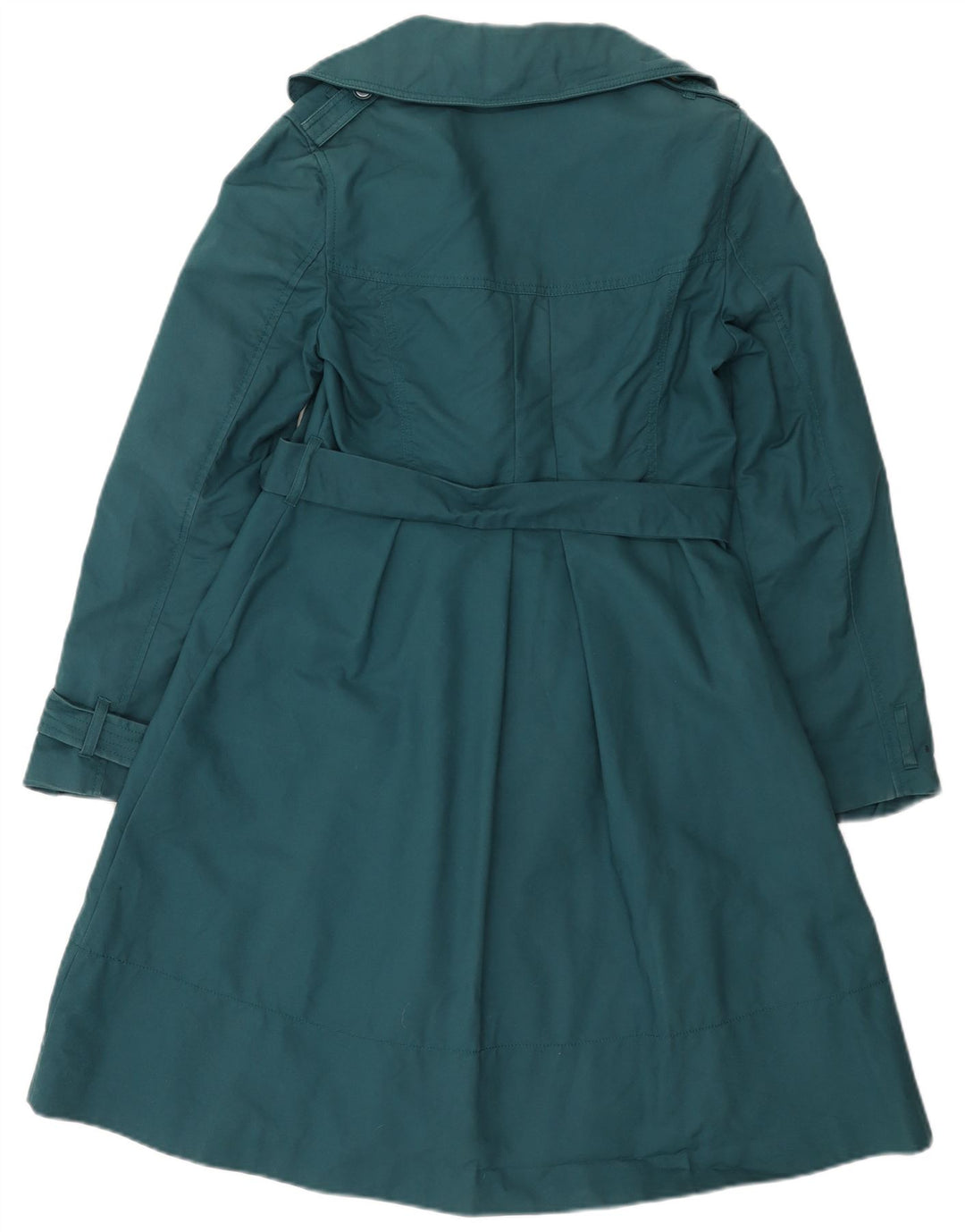 Monsoon Damen Trenchcoat UK 10 Small Grüne Baumwolle