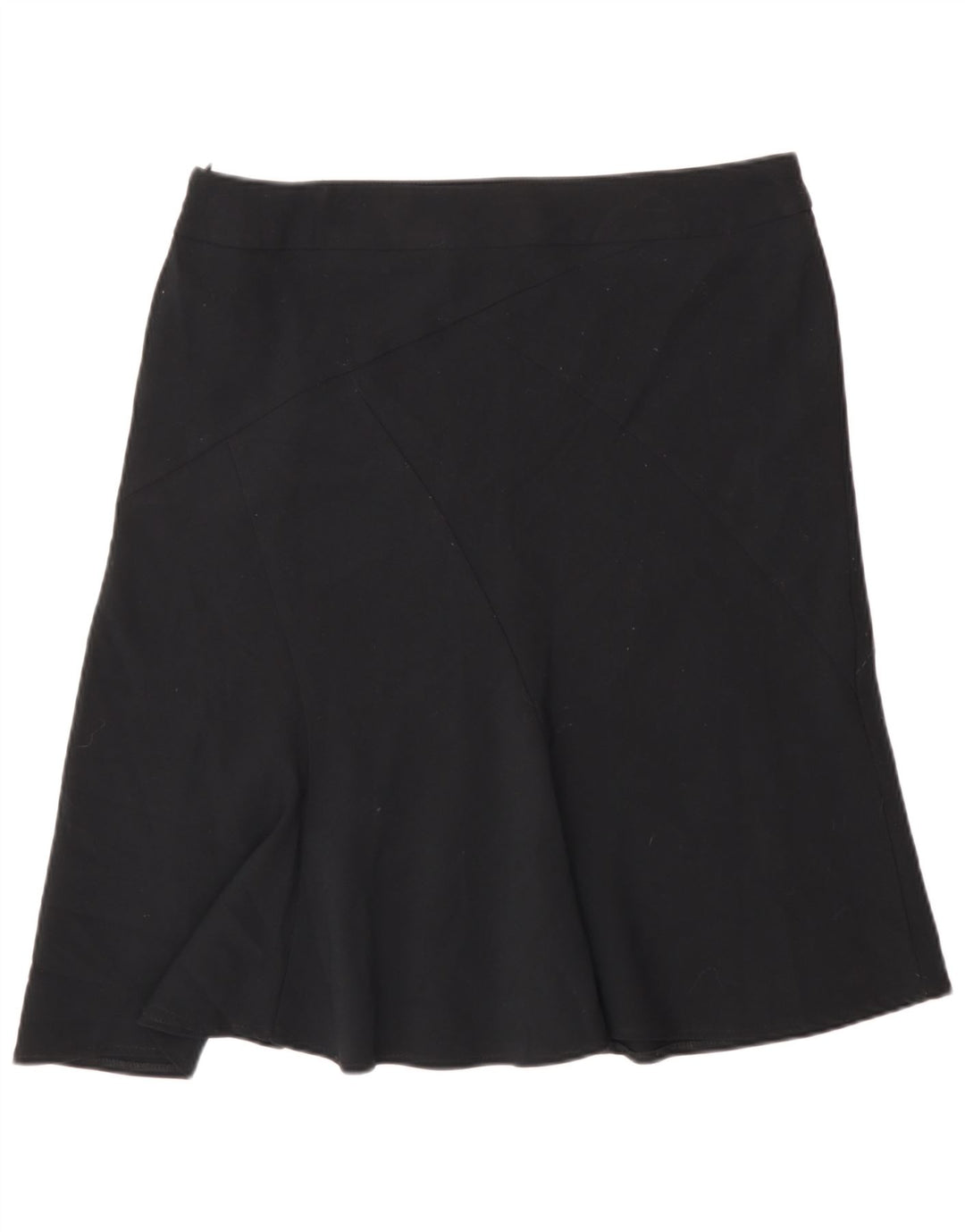 Marks & Spencer Damen A-Linienrock UK 14 Large W32 Schwarz Polyester