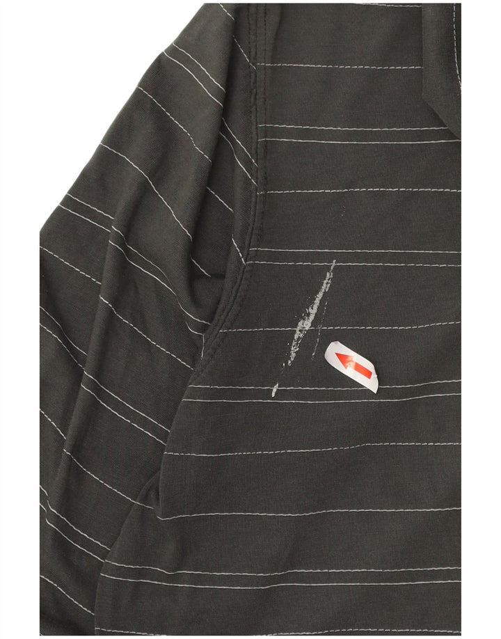 Vans Herren-Kapuzenpullover mit Reißverschluss, klein, grau gestreift, Baumwolle