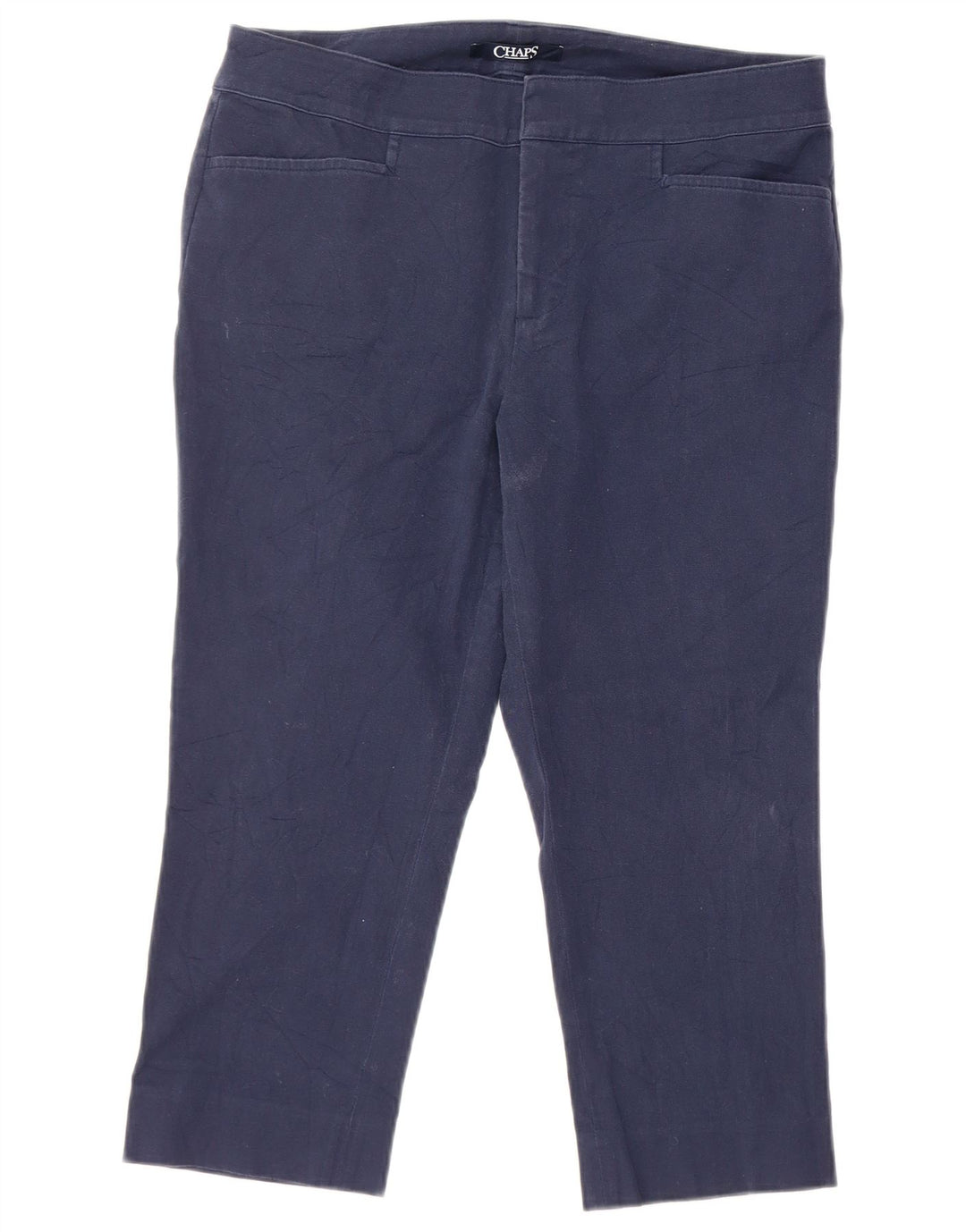 Chaps gerade Capri-Hose für Damen, US 8, M, W32, L20, Blau, Baumwolle
