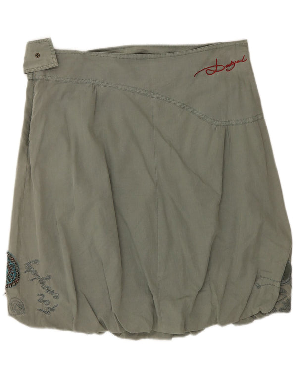 Desigual Damen Bubble Rock W30 Medium Khaki Floral
