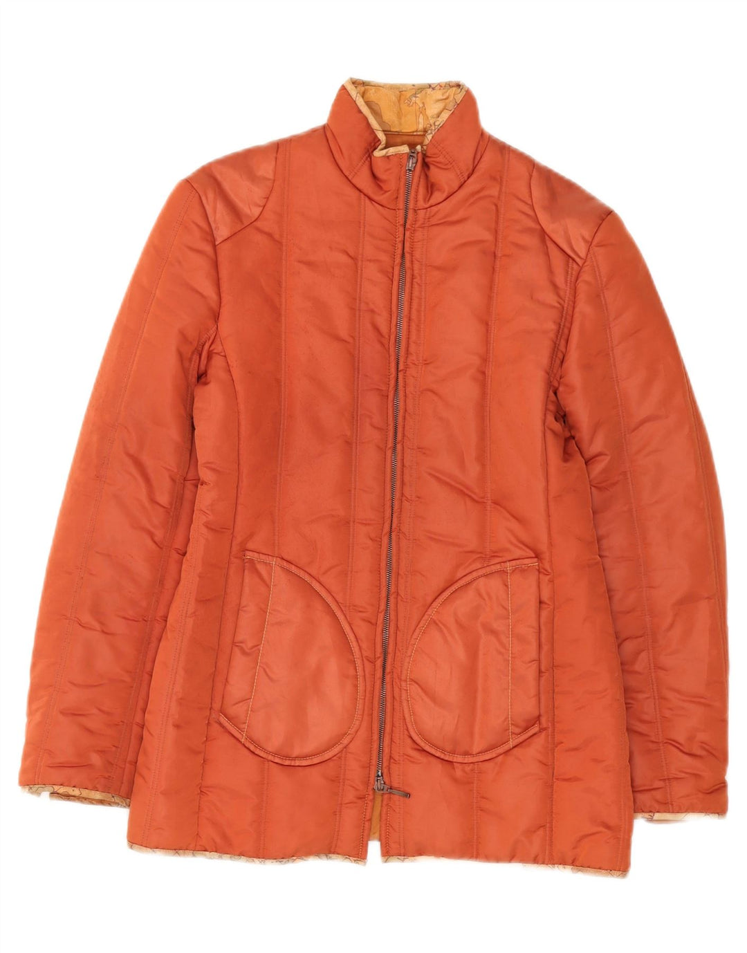 ALVIERO MARTINI Damen Wattierte Jacke IT 44 Mittelorange