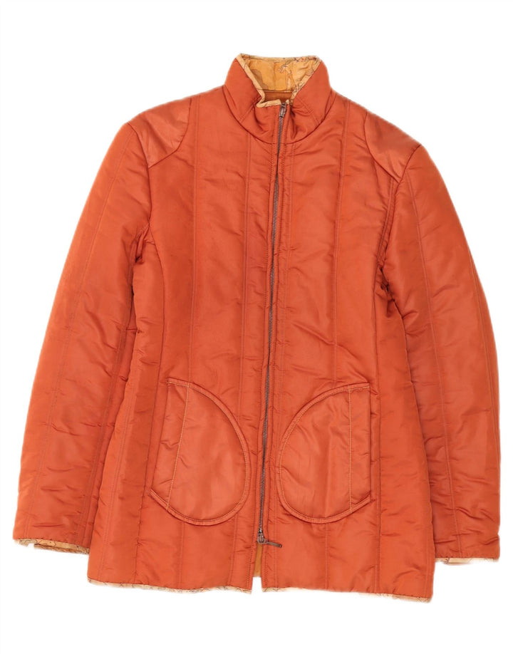 ALVIERO MARTINI Damen Wattierte Jacke IT 44 Mittelorange