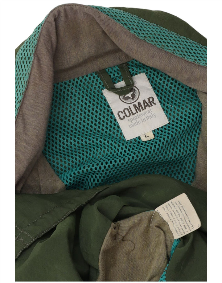 Colmar Herren Regenjacke UK 40 Large Grün Colourblock Polyamid