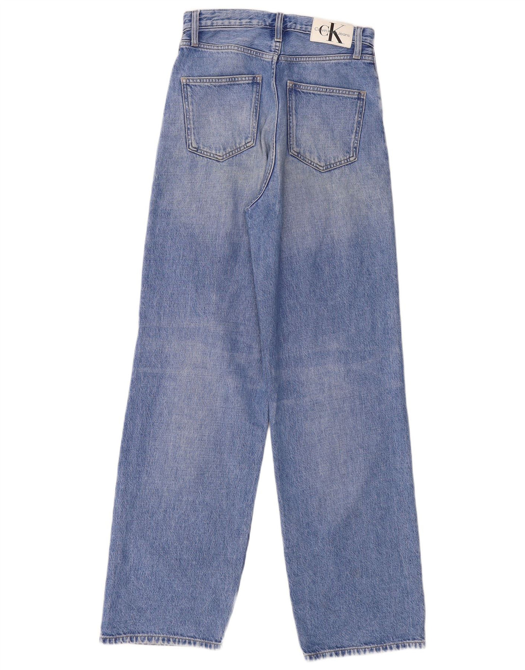 Calvin Klein Damen High Rise Wide Leg Jeans W25 L32 Blau