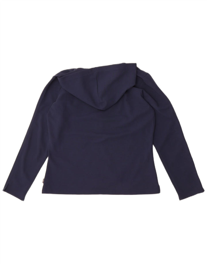 Reebok Damen-Oberteil mit Kapuze, langärmlig, Gr. 10, Marineblau