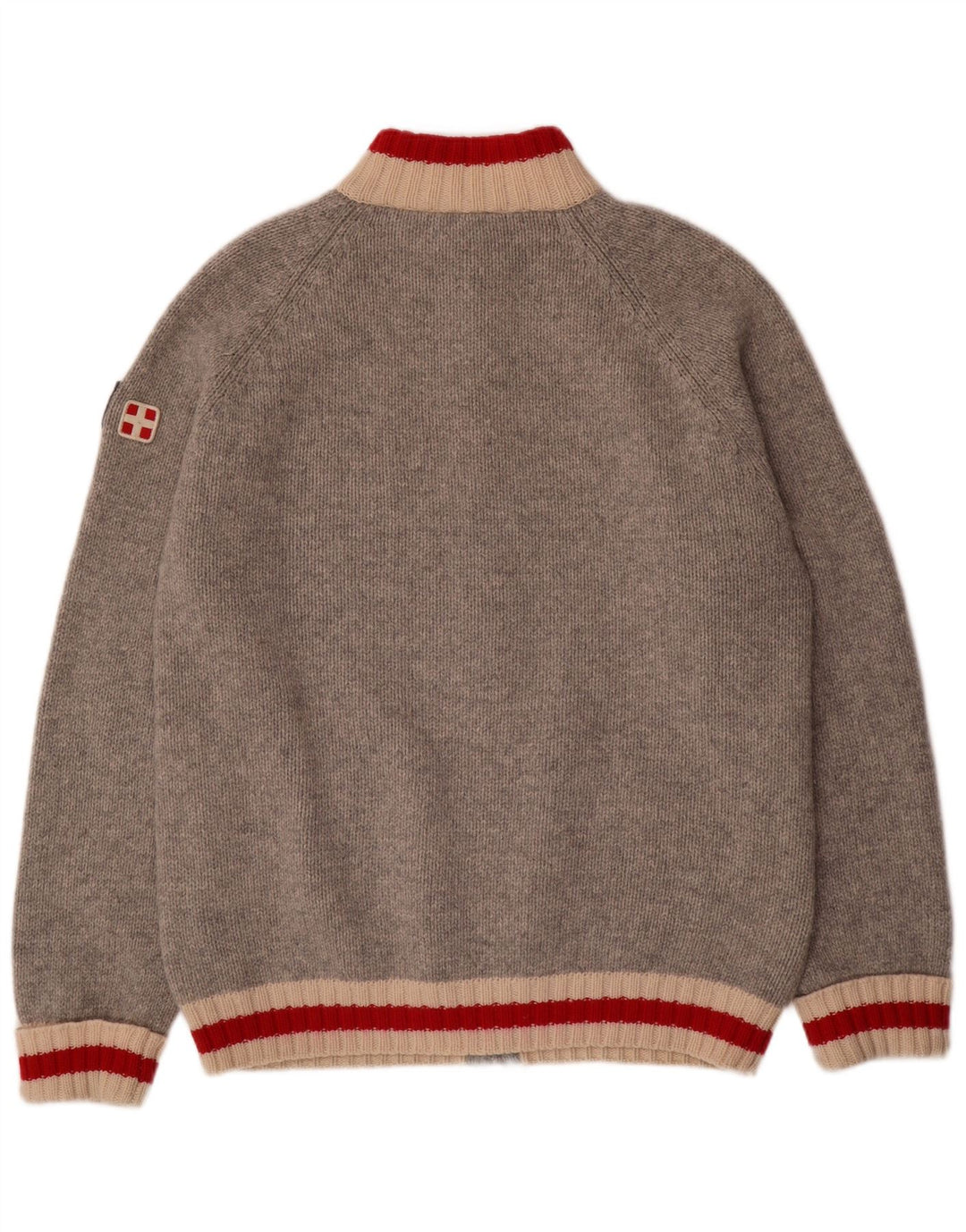 MC NEAL Herren Strickjacke 2XL Graue Wolle