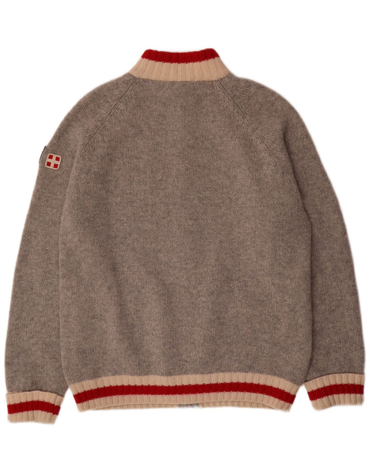 MC NEAL Herren Strickjacke 2XL Graue Wolle