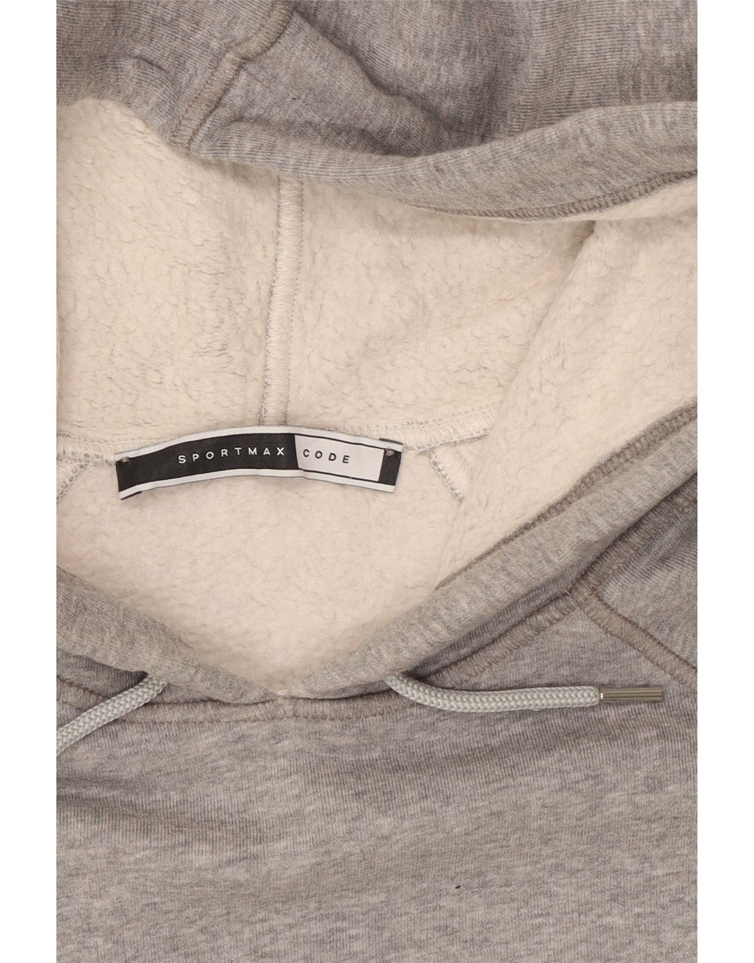 Sportmax Damen Kapuzenpullover UK 14 Mittelgrauer Farbblock