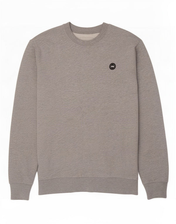Jack & Jones Herren-Sweatshirt-Pullover aus mittelgrauer Baumwolle