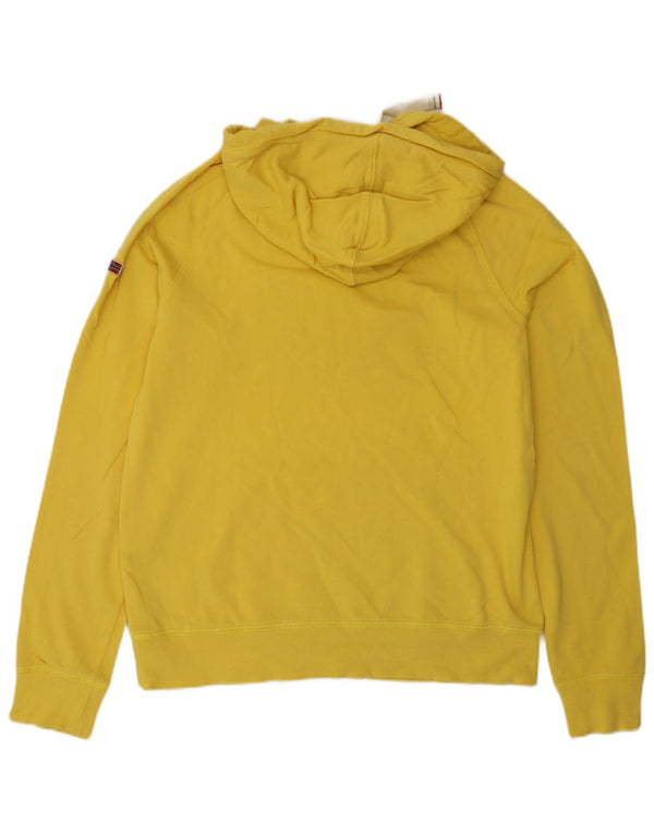Napapijri Herren-Kapuzenpullover mit Grafik, mittelgelbe Baumwolle