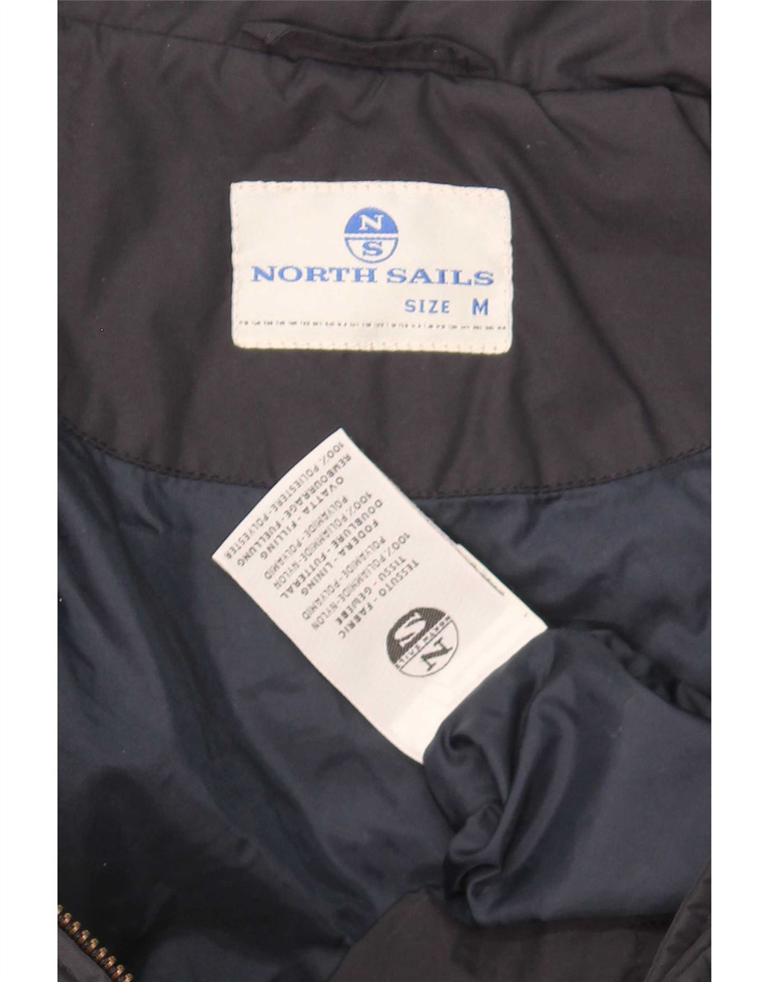 North Sails Herren Graphic Wattierte Jacke UK 38 Medium Navy Blue Polyamid