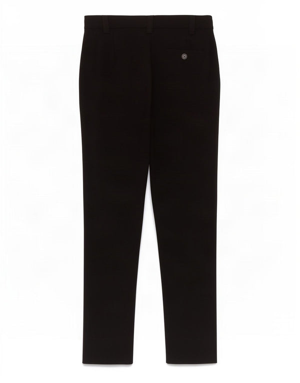 Iceberg Damen Slim Freizeithose IT 42 Medium W28 L29 Schwarze Schurwolle