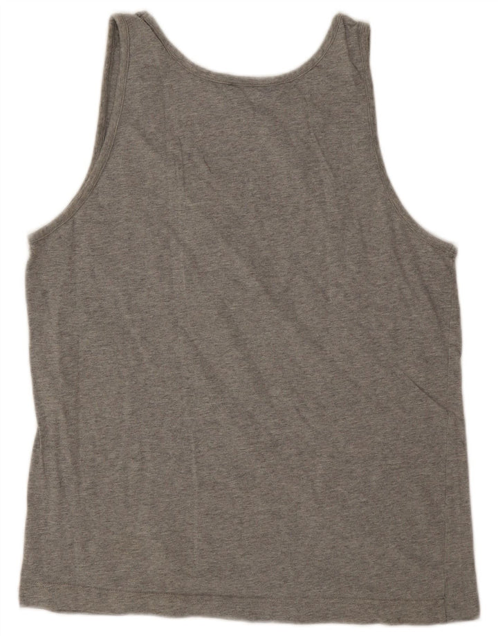 Champion Damen Weste Top UK 16 Large Graue Baumwolle