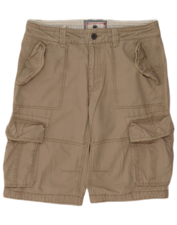 Fat Face Mens Cargo Shorts W34 Large Beige Cotton