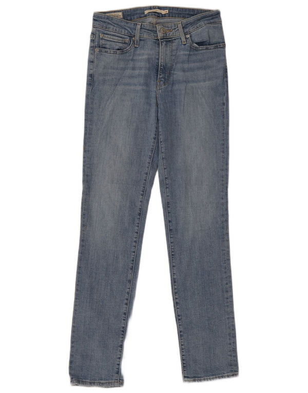 Levi's Damen 712 Slim Jeans W28 L30 Blaue Baumwolle