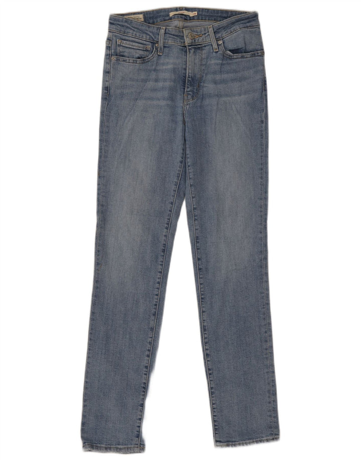 Levi's Damen 712 Slim Jeans W28 L30 Blaue Baumwolle