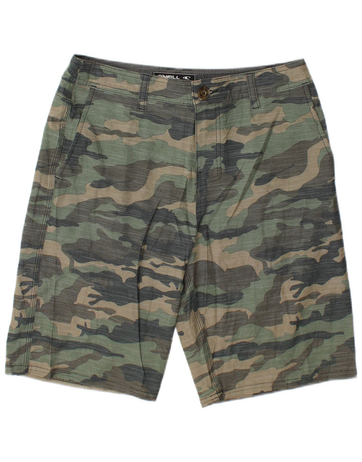 O'Neill Herren Chino-Shorts W29 Amall Mehrfarbiges Camouflage-Polyester