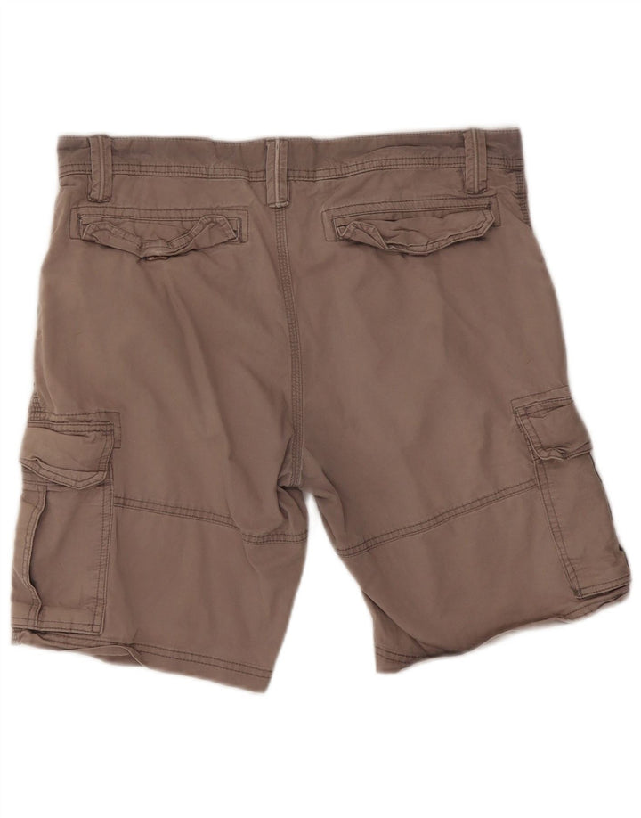 Fat Face Herren-Cargo-Shorts, W34, Größe L, Grau, Baumwolle