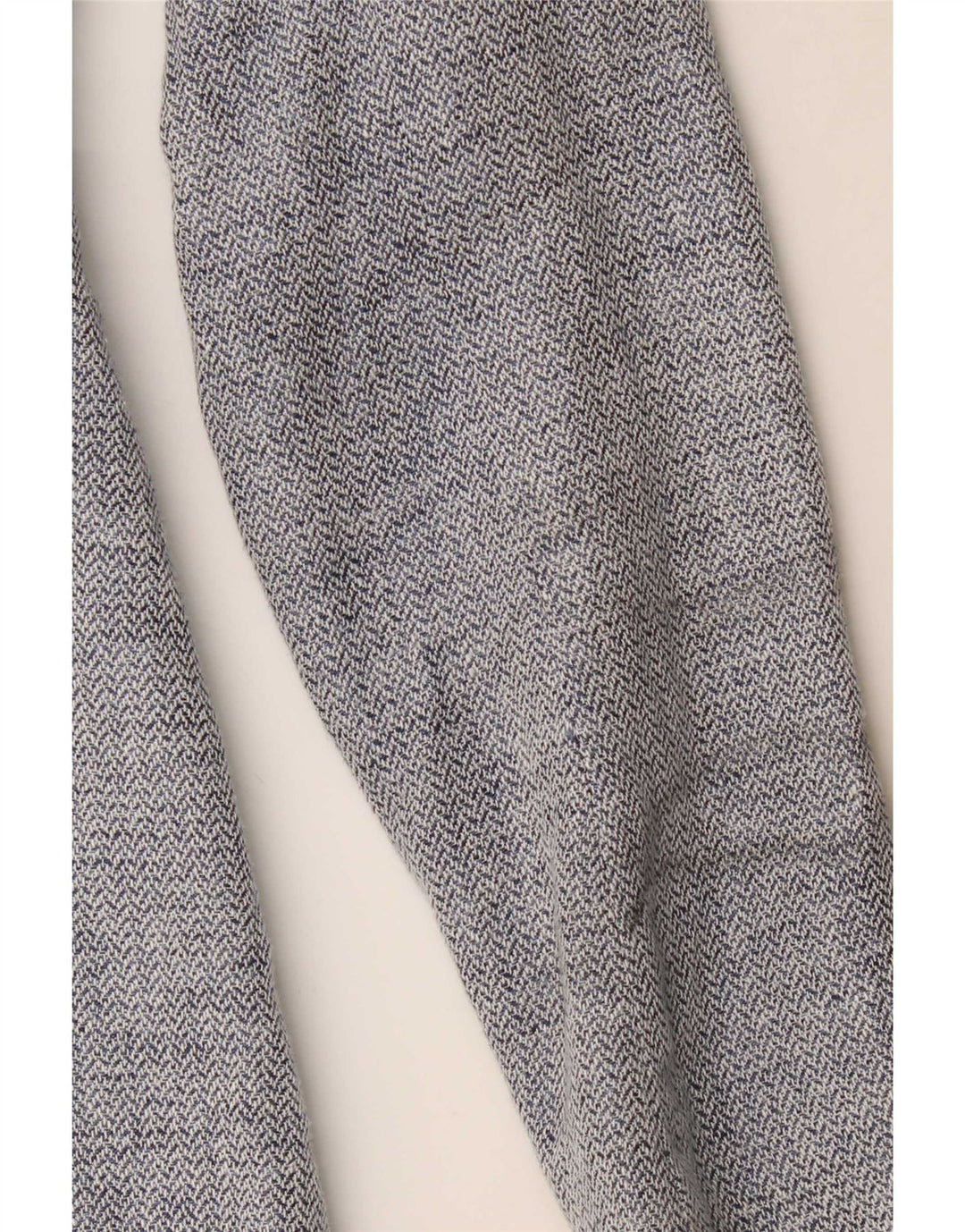 Zara Damen Longline Blazer Jacke UK 4 XS Blue Chevron Modern