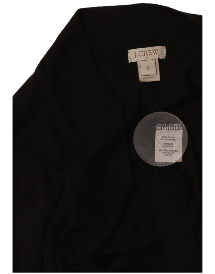 J. Crew Offener Damen-Cardigan-Pullover, Gr. 10, Größe S, Schwarz, Baumwolle