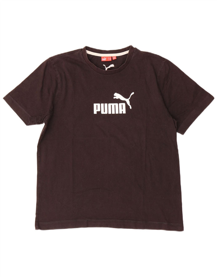 Puma Herren-T-Shirt mit Grafik, groß, braune Baumwolle