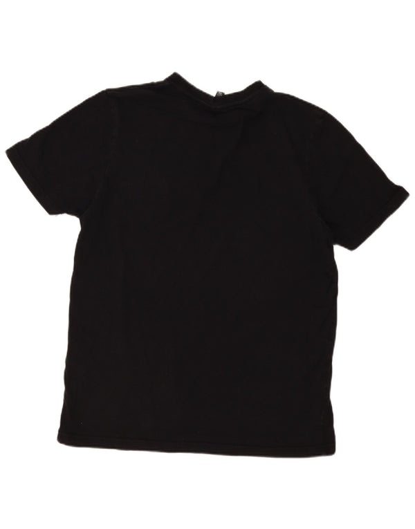 Ellesse Herren Slim Fit T-Shirt Top Large Schwarz Baumwolle