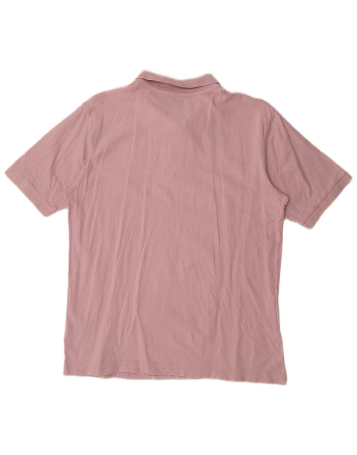 Kappa Herren-Poloshirt aus mittelrosa Baumwolle