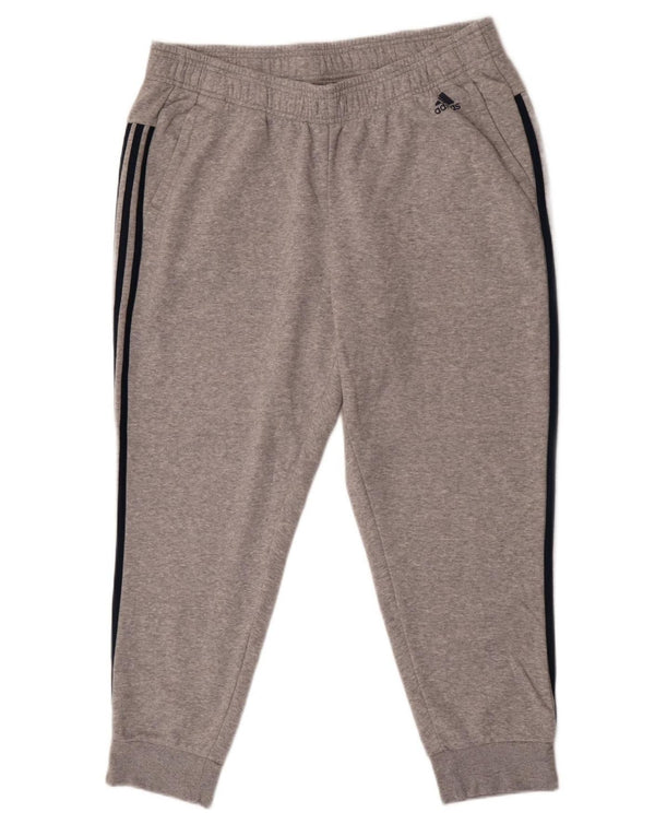 Adidas Damen Trainingshose Jogger UK 20/22 XL Graue Baumwolle