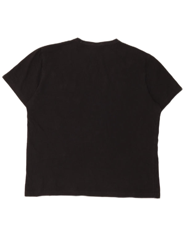 Champion Mens Graphic T-Shirt Top XL Black