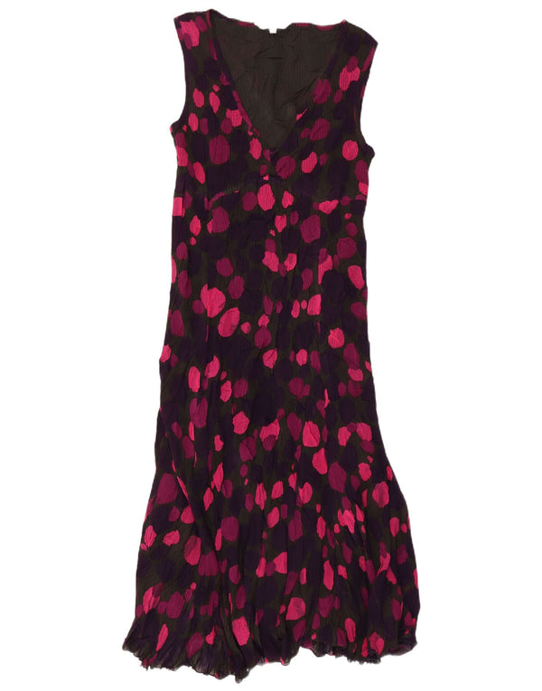 EAST Ärmelloses Damen-Maxikleid, Größe M, mehrfarbig, gepunktet, UK-Größe 44