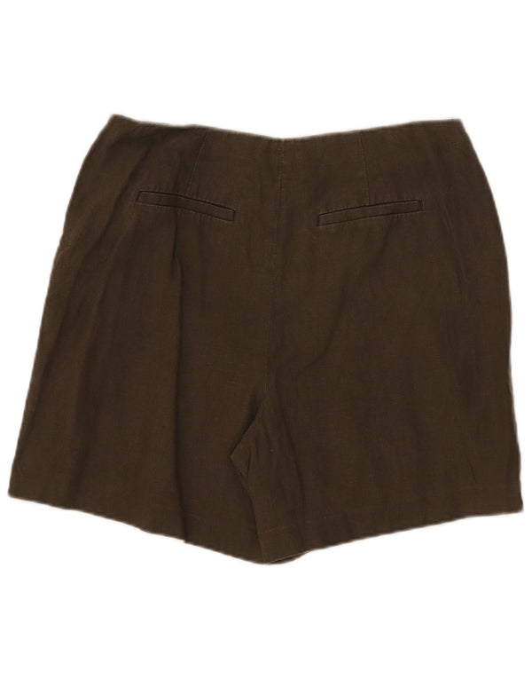 Boden Damen Chinoshorts UK 12 Medium W32 Khaki Leinen
