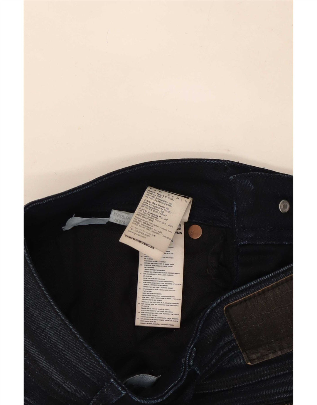 G-Star Damen Straight Jeans W30 L32 Marineblaue Baumwolle