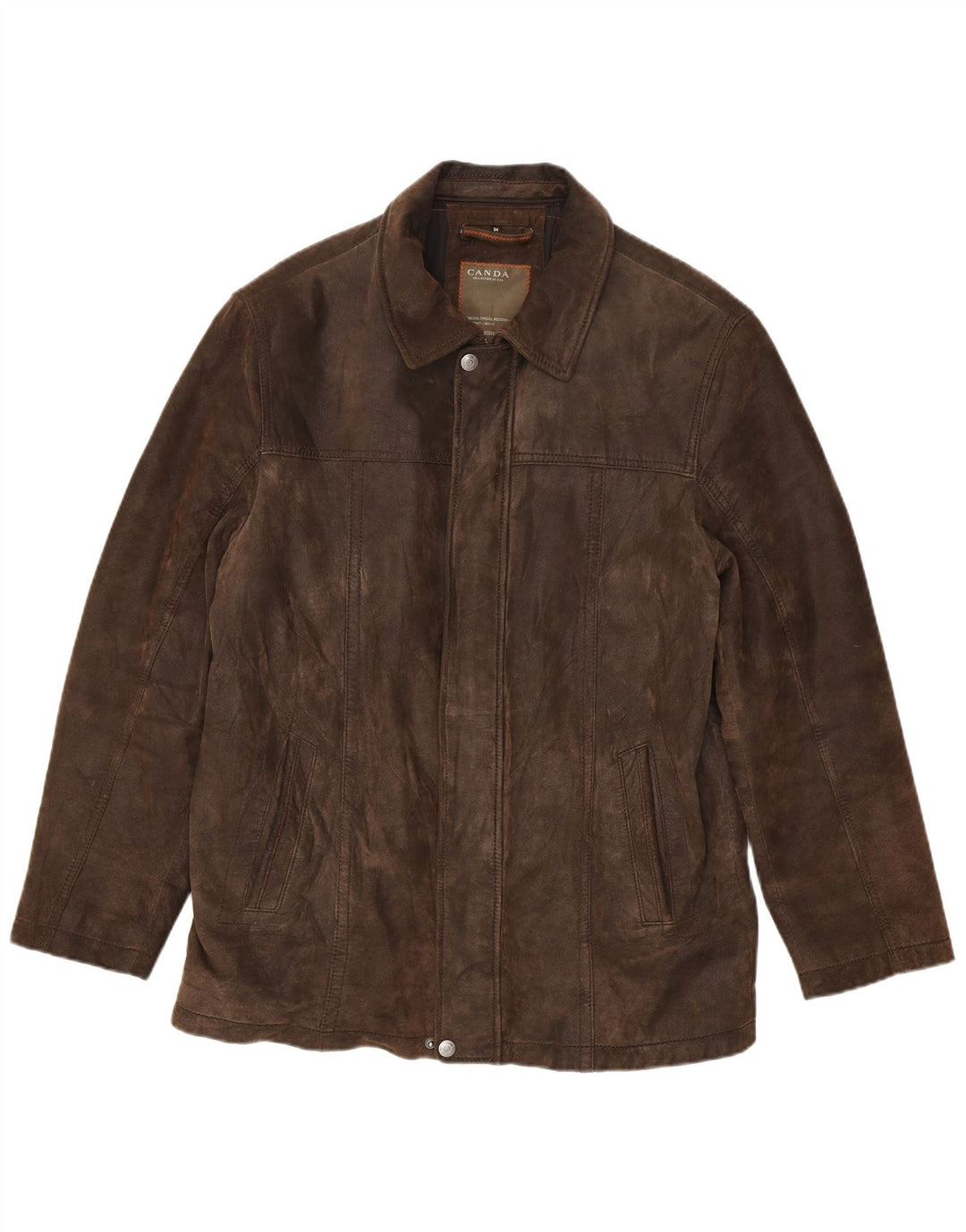 Canda Herren Lederjacke EU 54 2XL Braunes Leder