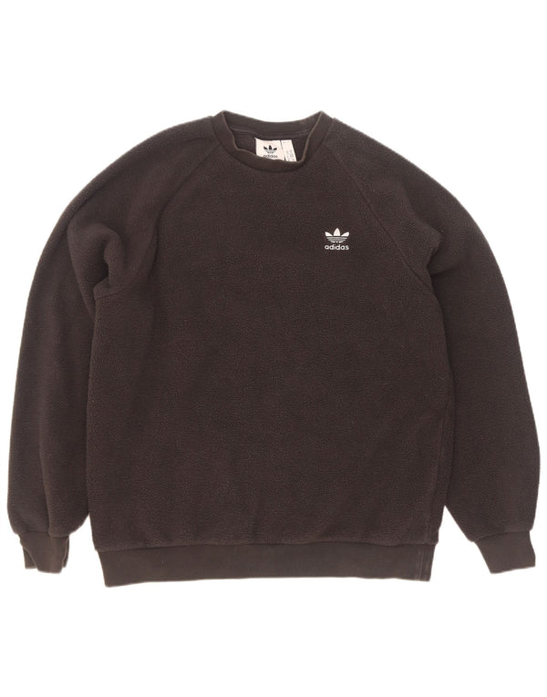 Adidas Herren Graphic Fleece Pullover Medium Schwarz Polyester