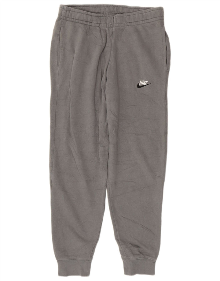 NIKE Damen-Trainingshose, Jogginghose, UK 10, Größe S, Grau, Baumwolle